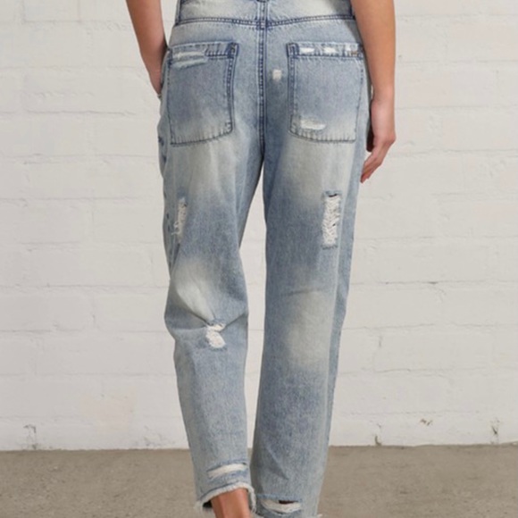 Slouch Vintage Patched Work Jeans - Picture 4 of 6